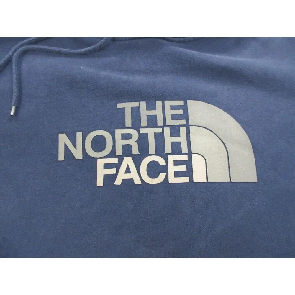 North Face Sweater Mens‎ Large Blue Logo Hoodie Outdoors Casual Sweatshirt
